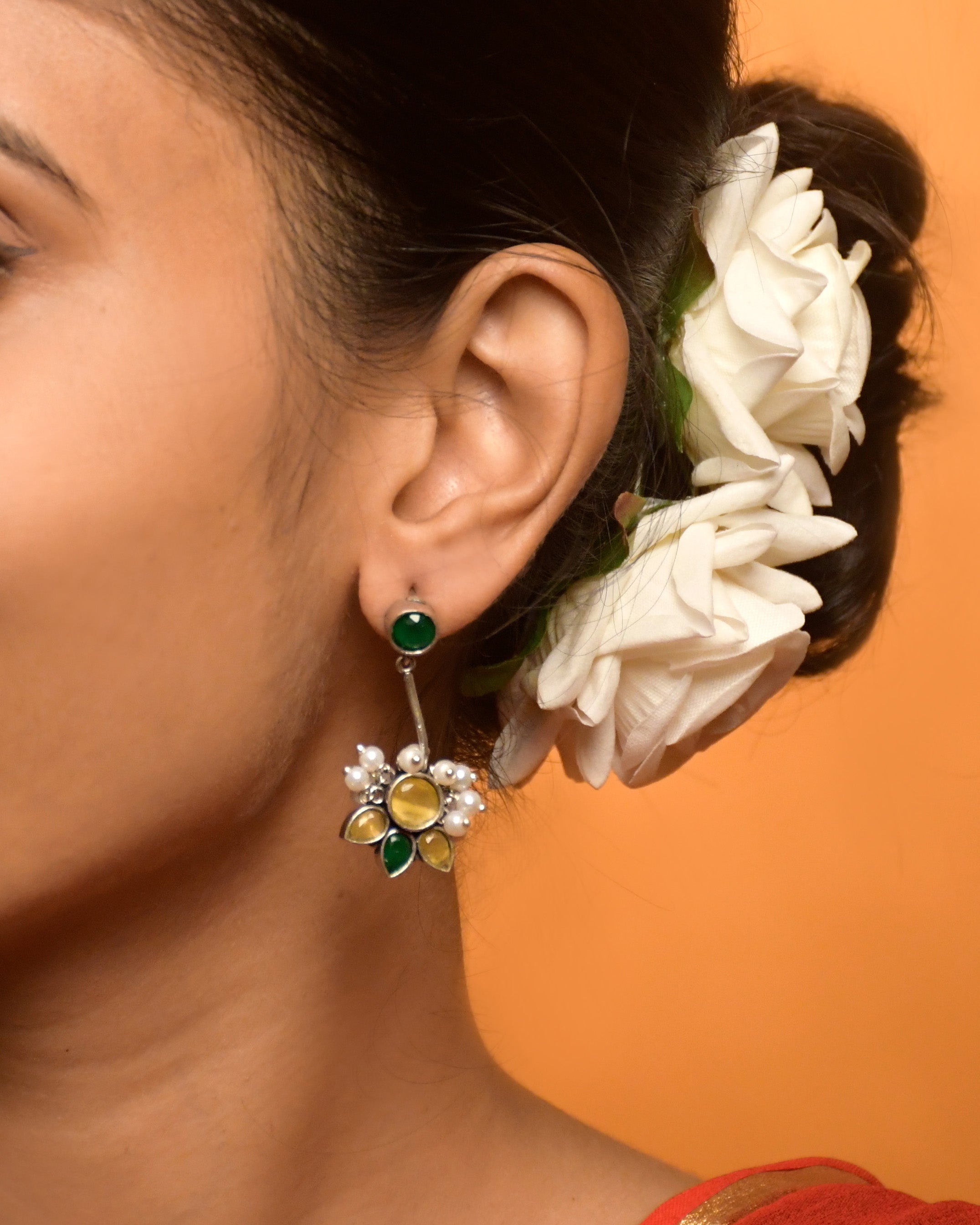 Maahi Oxidised Dangler Earrings