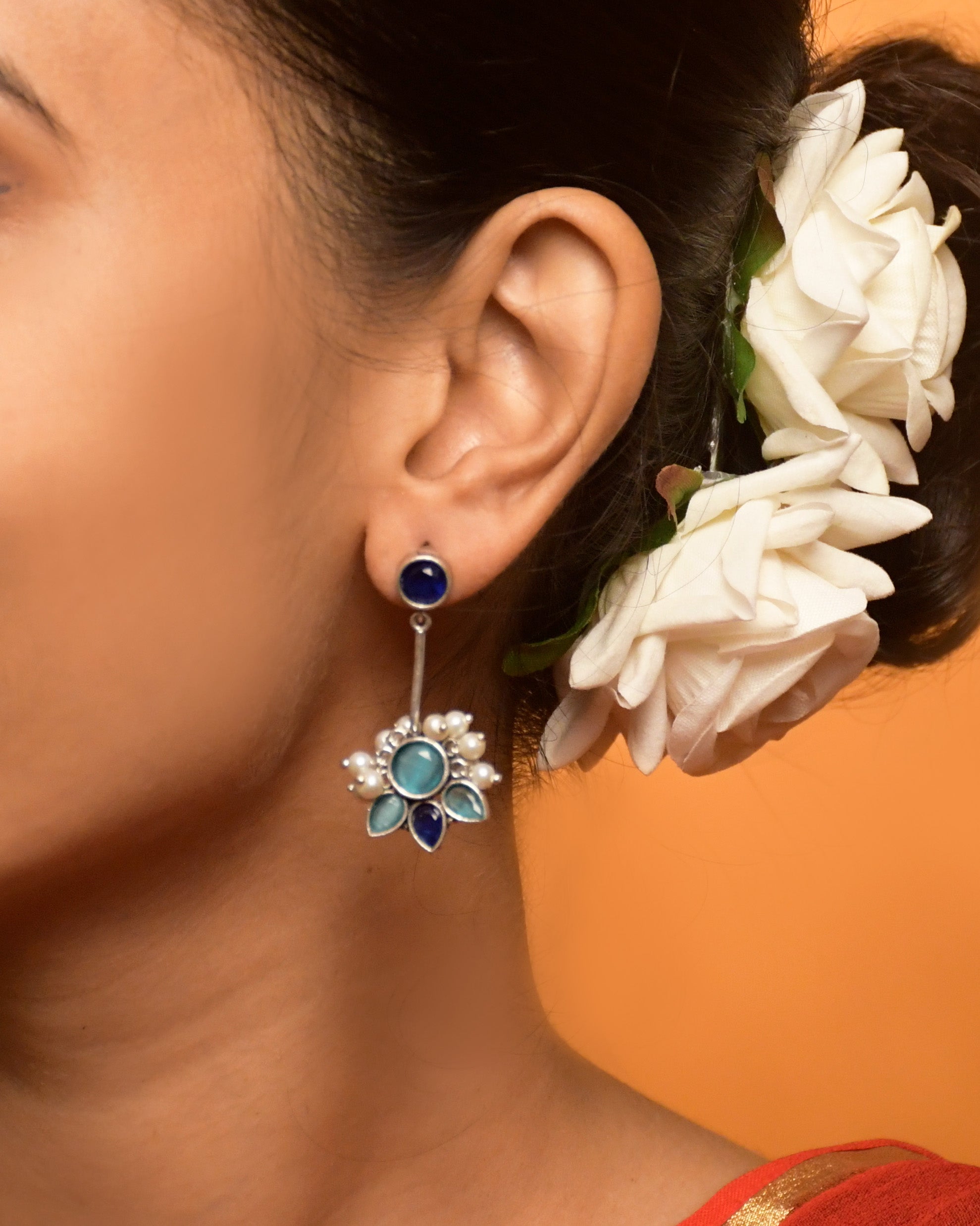 Maahi Oxidised Dangler Earrings