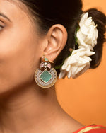 Load image into Gallery viewer, Peacock Stud Stone Earrings