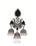 Load image into Gallery viewer, Marie Jhumka Stone Earrings