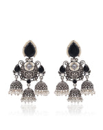 Load image into Gallery viewer, Marie Jhumka Stone Earrings