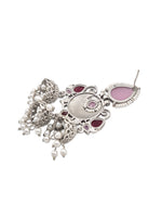 Load image into Gallery viewer, Marie Jhumka Stone Earrings