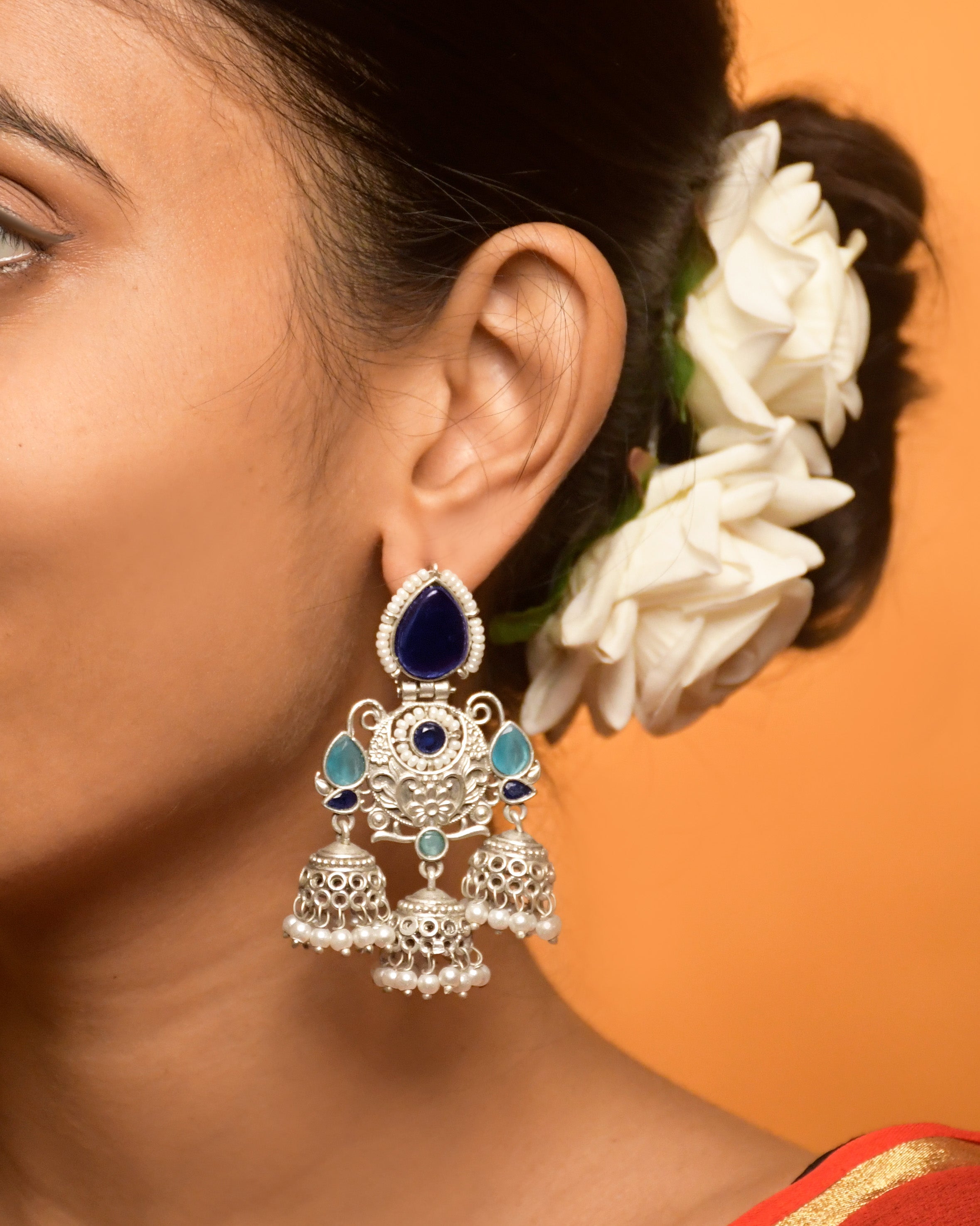 Marie Stone Jhumka Earrings