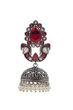 Load image into Gallery viewer, Zeenat Dangler Stone Earrings