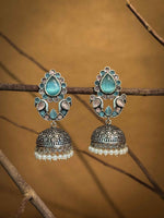 Load image into Gallery viewer, Zeenat Dangler Stone Earrings