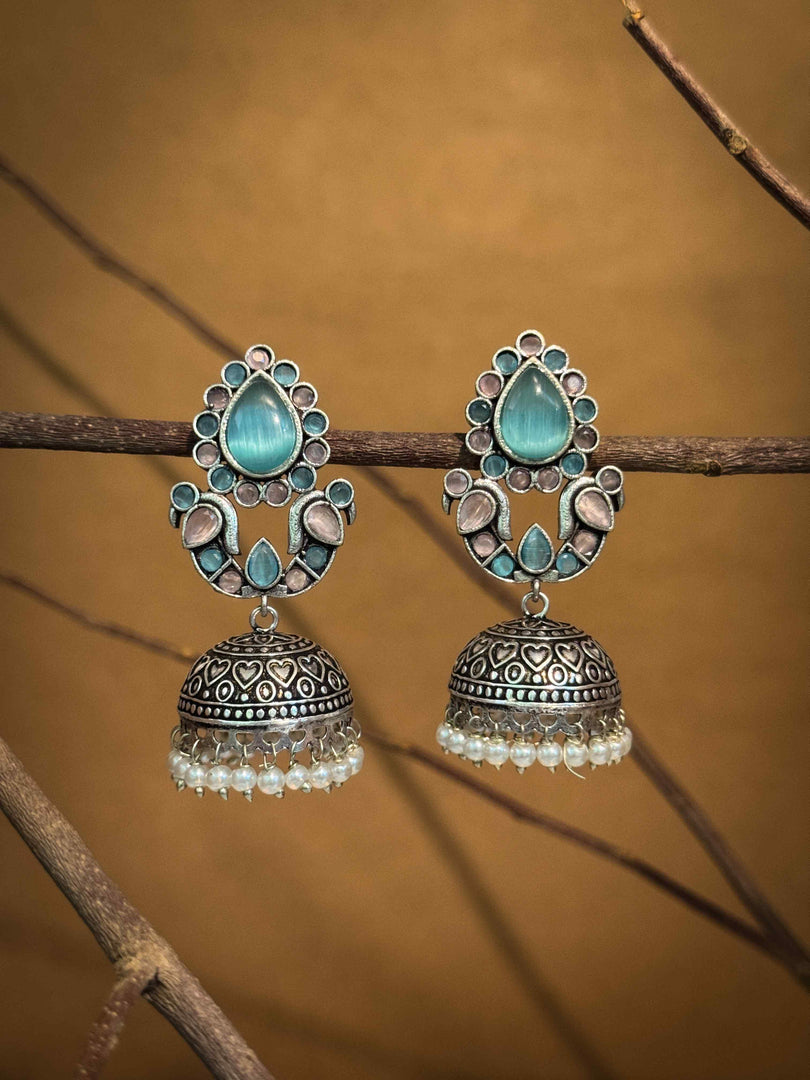 Zeenat Dangler Stone Earrings