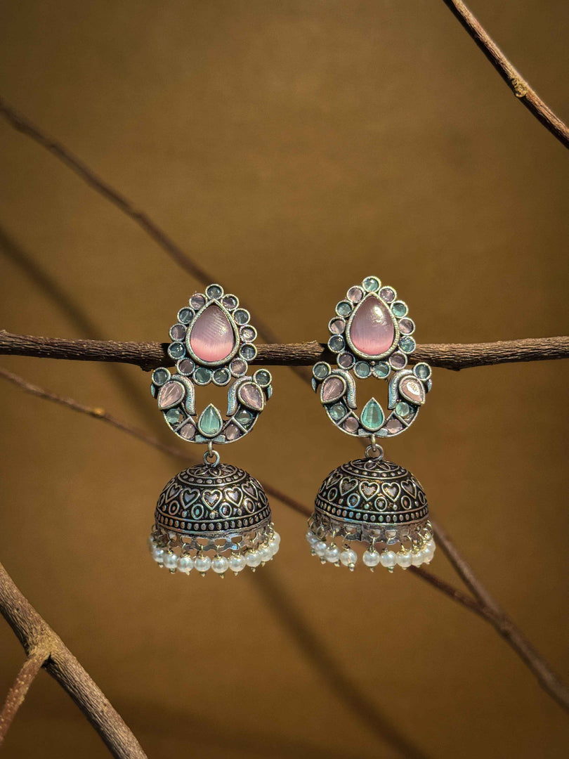 Zeenat Dangler Stone Earrings
