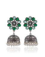 Load image into Gallery viewer, VIHANA JHUMKA EARRINGS