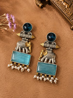 Load image into Gallery viewer, Anushka DualTone Dangler Earrings