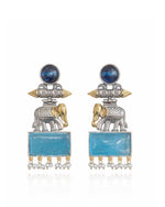 Load image into Gallery viewer, Anushka DualTone Dangler Earrings