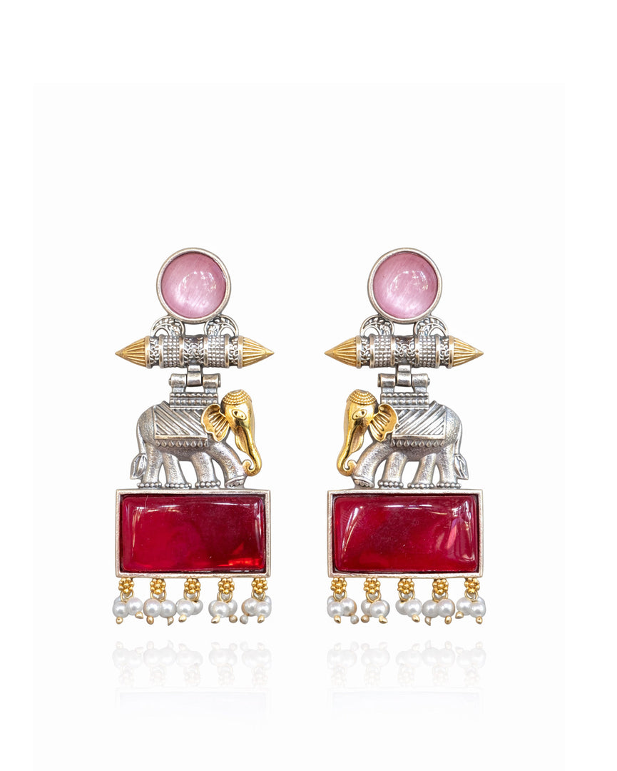 Anushka DualTone Dangler Earrings