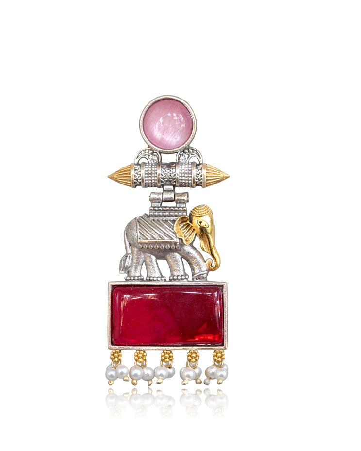Anushka DualTone Dangler Earrings