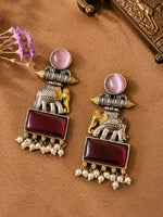 Load image into Gallery viewer, Anushka DualTone Dangler Earrings