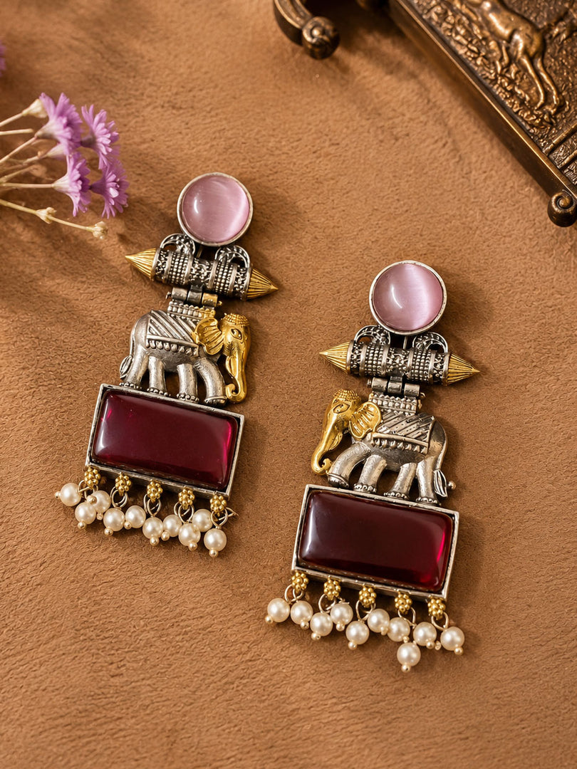 Anushka DualTone Dangler Earrings