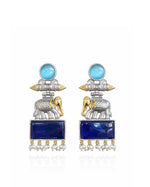 Load image into Gallery viewer, Anushka DualTone Dangler Earrings