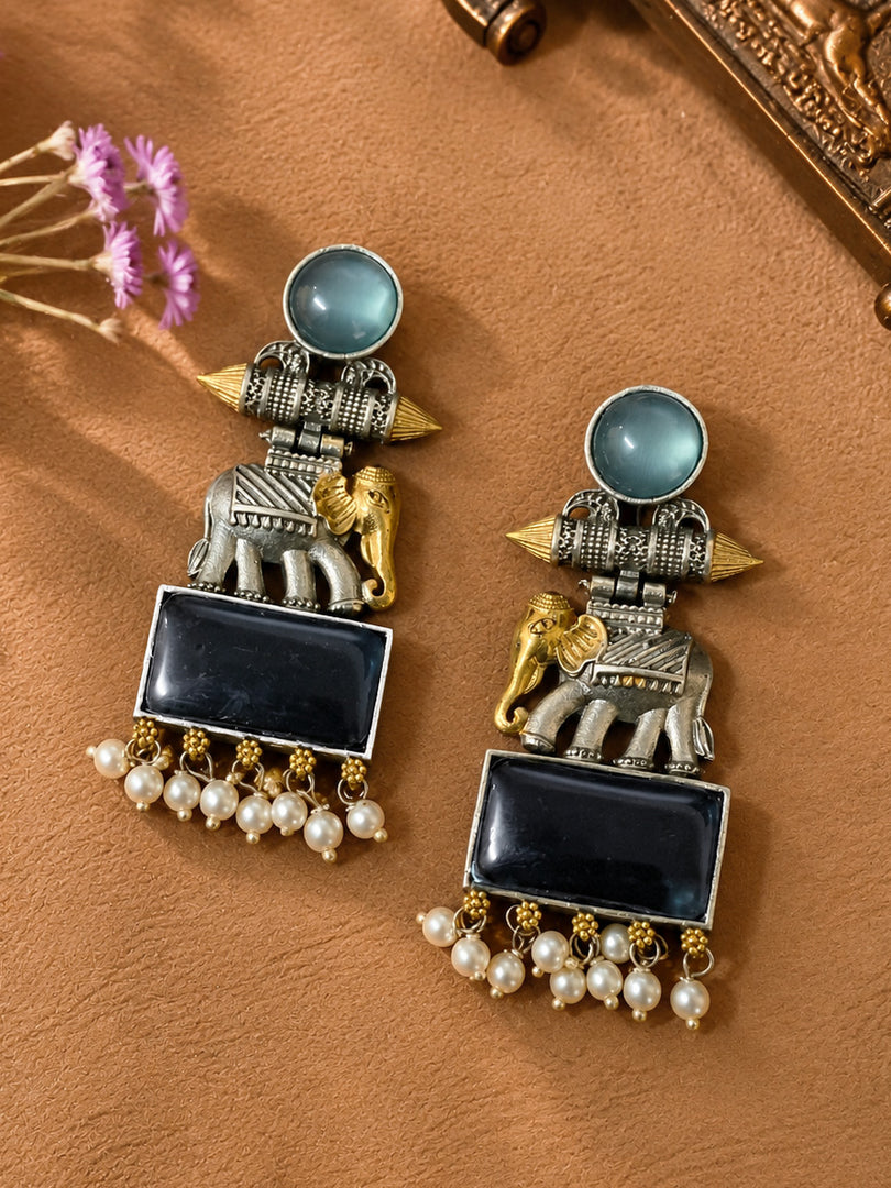 Anushka DualTone Dangler Earrings
