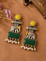 Load image into Gallery viewer, Anushka DualTone Dangler Earrings