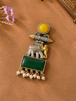 Load image into Gallery viewer, Anushka DualTone Dangler Earrings