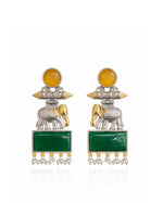 Load image into Gallery viewer, Anushka DualTone Dangler Earrings