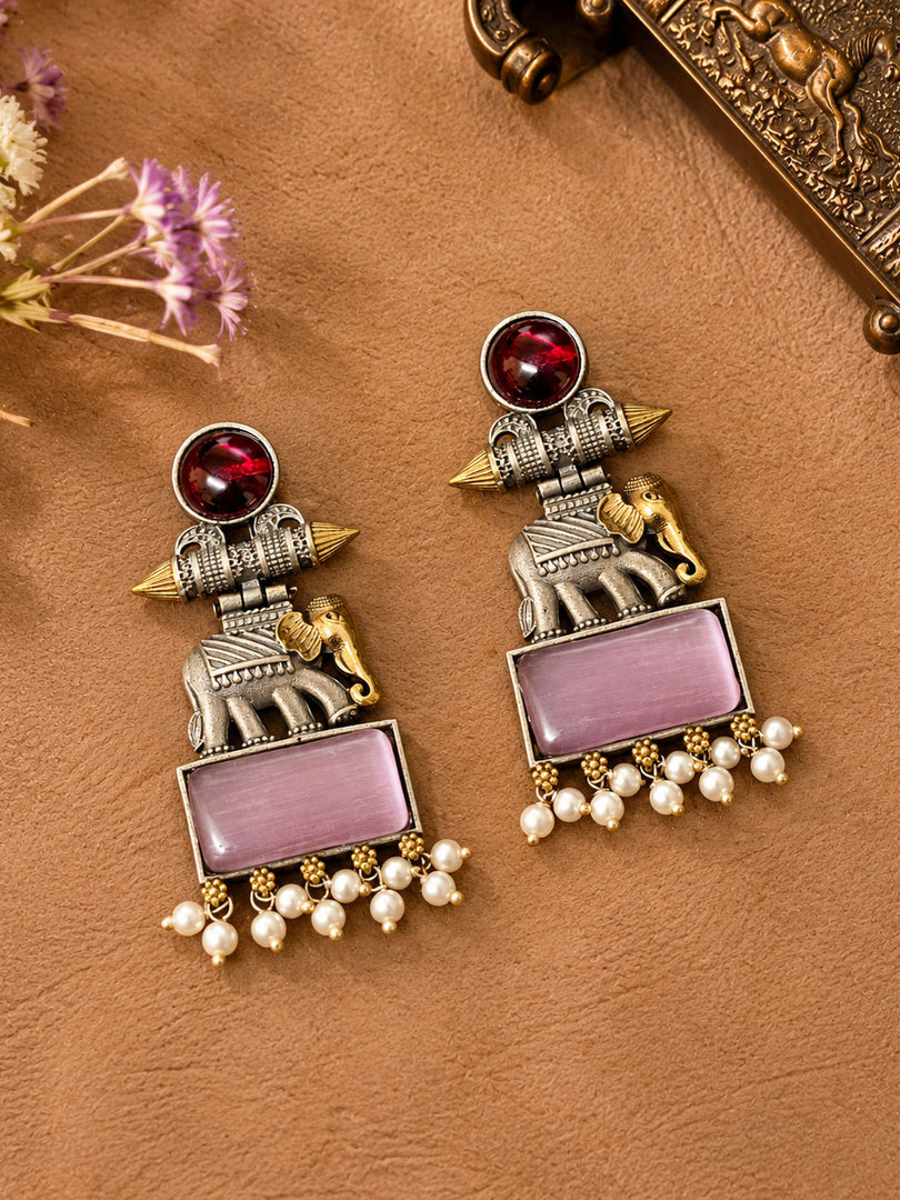 Anushka DualTone Dangler Earrings