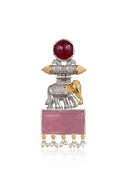 Load image into Gallery viewer, Anushka DualTone Dangler Earrings