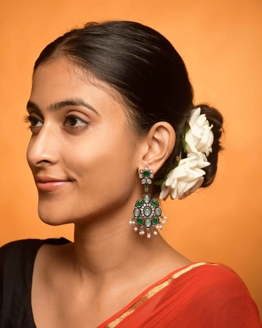 ElianaDangler Stone Earrings