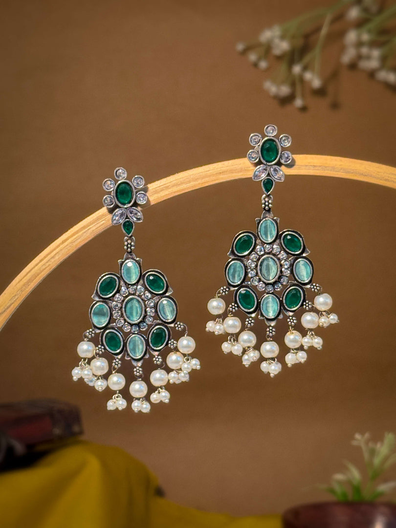 ElianaDangler Stone Earrings