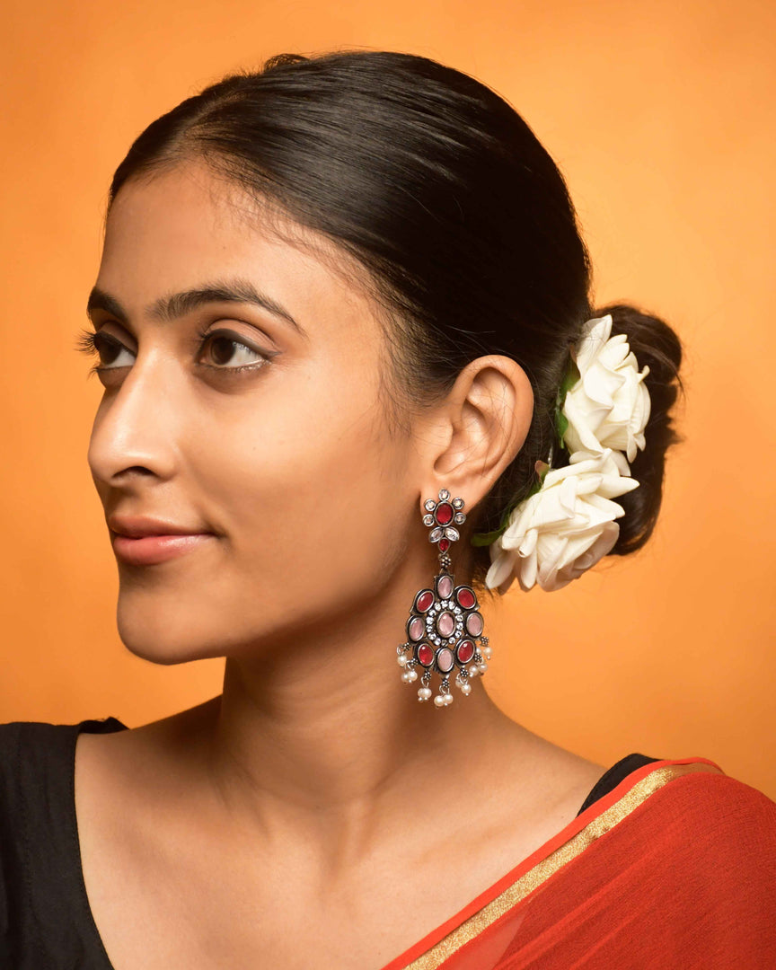 ElianaDangler Stone Earrings