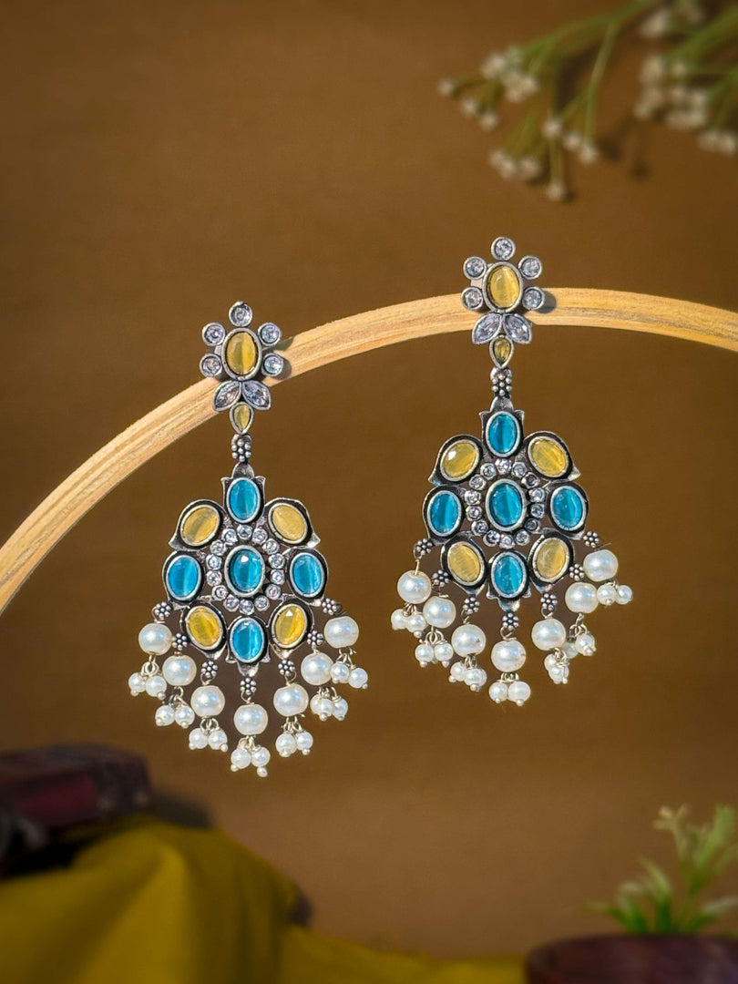 ElianaDangler Stone Earrings