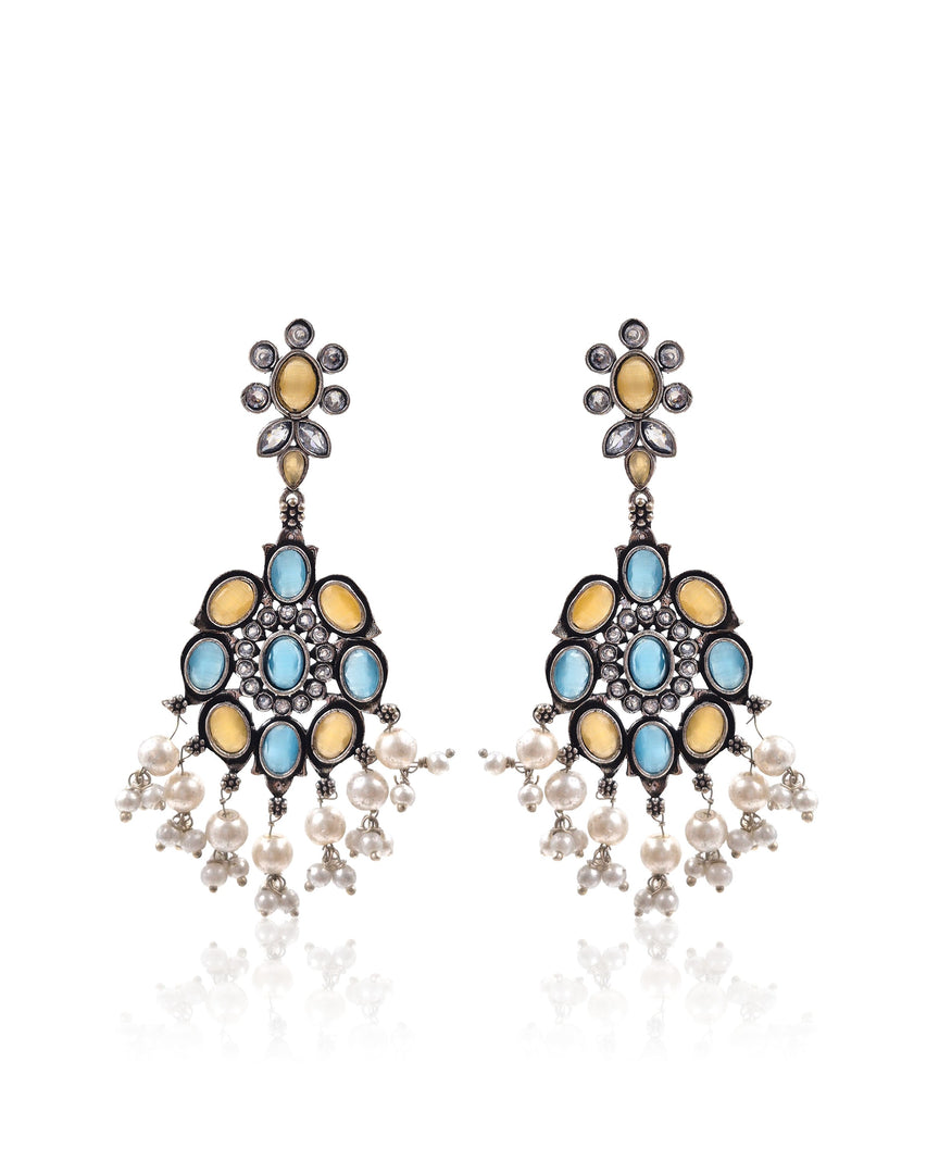 ElianaDangler Stone Earrings