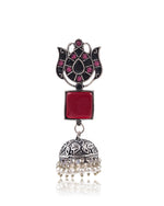 Load image into Gallery viewer, Aanya Jhumka Stone Earrings