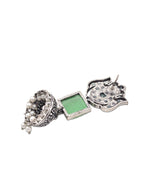 Load image into Gallery viewer, Aanya Jhumka Stone Earrings