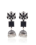 Load image into Gallery viewer, Aanya Jhumka Stone Earrings