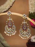 Load image into Gallery viewer, Pankhudi Stone Chandbalis
