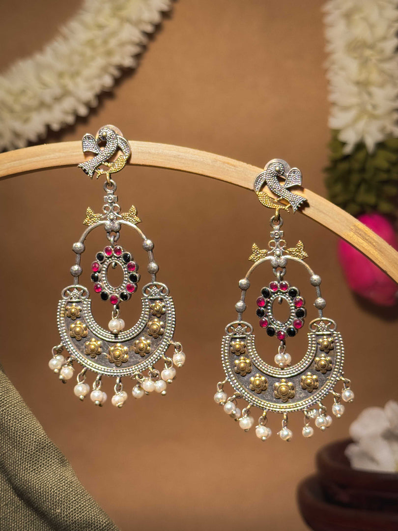 Pankhudi Stone Chandbalis