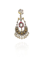 Load image into Gallery viewer, Pankhudi Stone Chandbalis