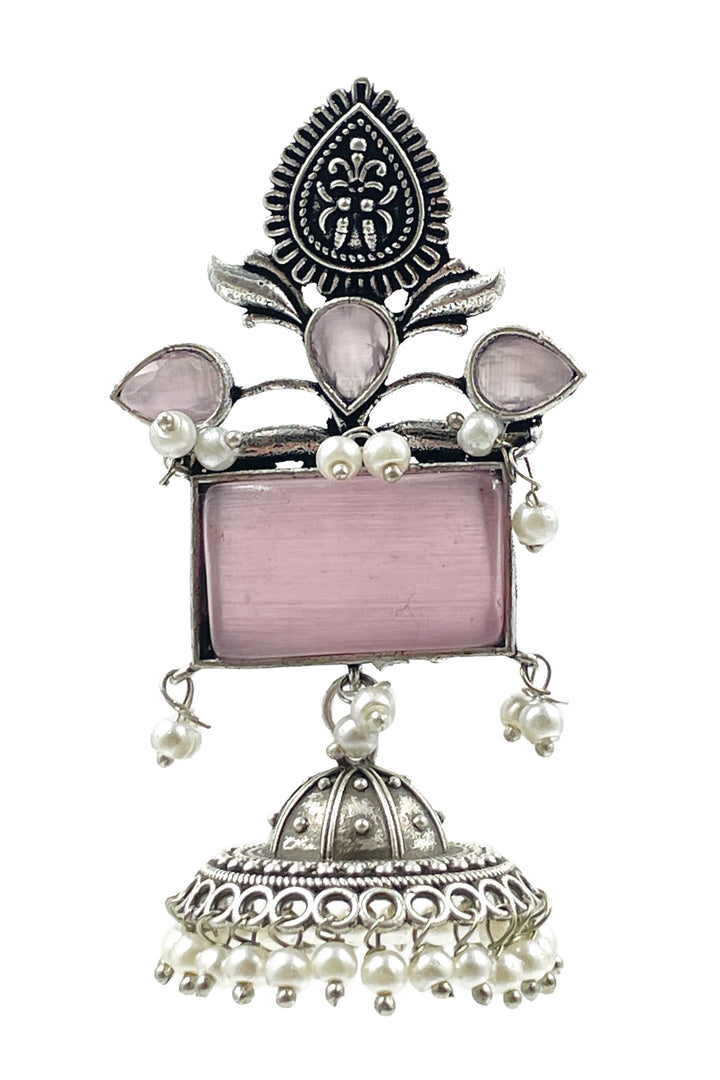 Noor Jhumka Stone Earrings