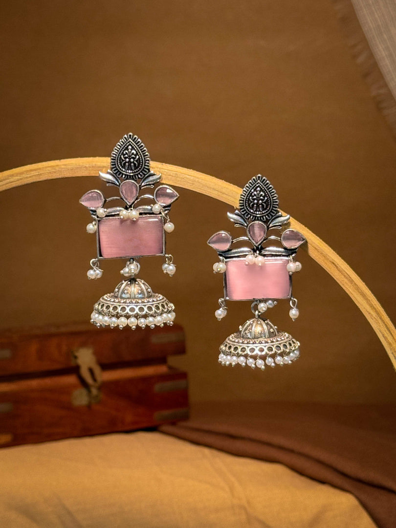 Noor Jhumka Stone Earrings