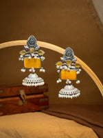 Load image into Gallery viewer, Noor Jhumka Stone Earrings