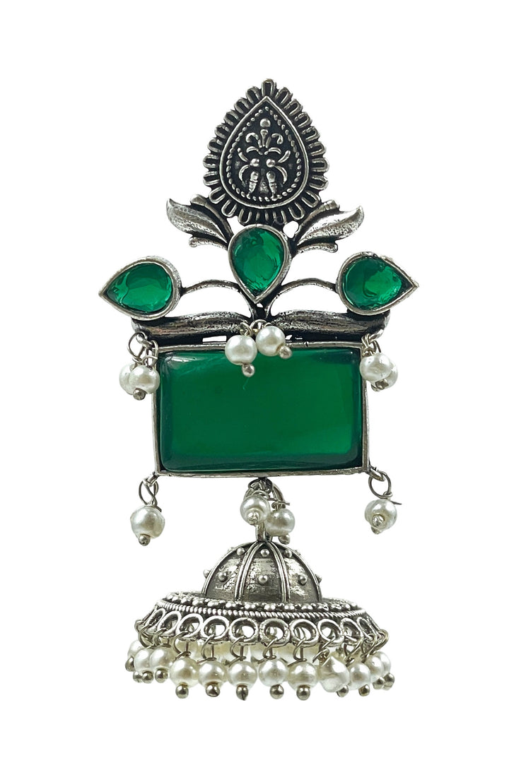 Noor Jhumka Stone Earrings