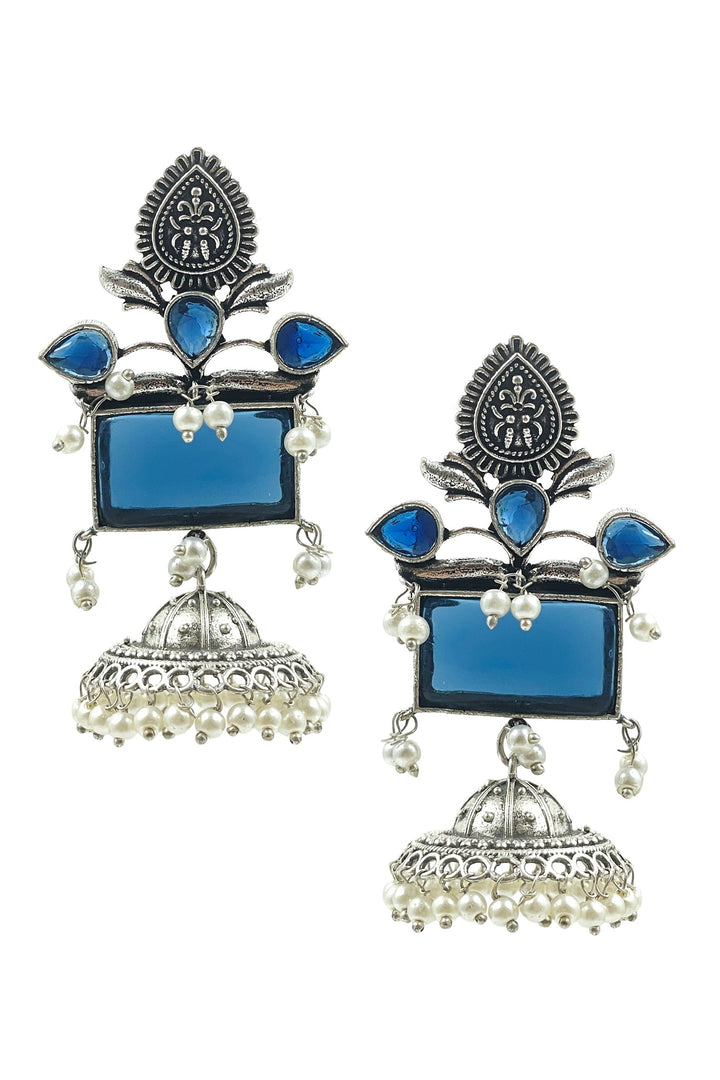 Noor Jhumka Stone Earrings