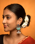 Load image into Gallery viewer, Noor Jhumka Stone Earrings