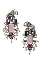 Load image into Gallery viewer, Rudra Stone Earrings