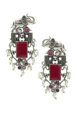 Load image into Gallery viewer, Rudra Stone Earrings
