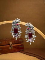 Load image into Gallery viewer, Rudra Stud Stone Earrings