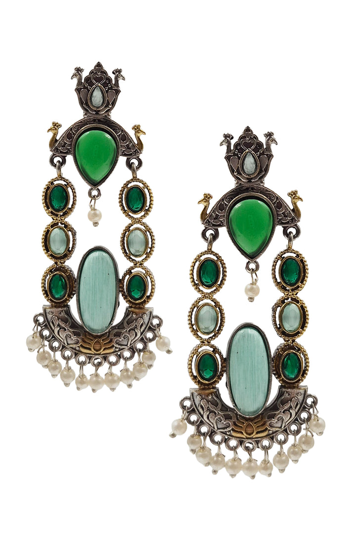 Zeenat DualTone Dangler Earrings