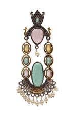 Load image into Gallery viewer, Zeenat DualTone Dangler Earrings