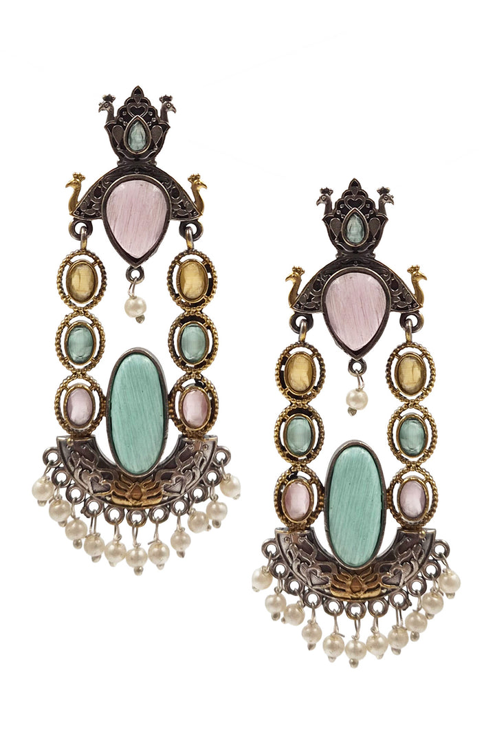 Zeenat DualTone Dangler Earrings