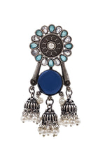 Load image into Gallery viewer, Shiya Jhumka Stone Earrings