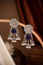 Load image into Gallery viewer, Shiya Jhumka Stone Earrings